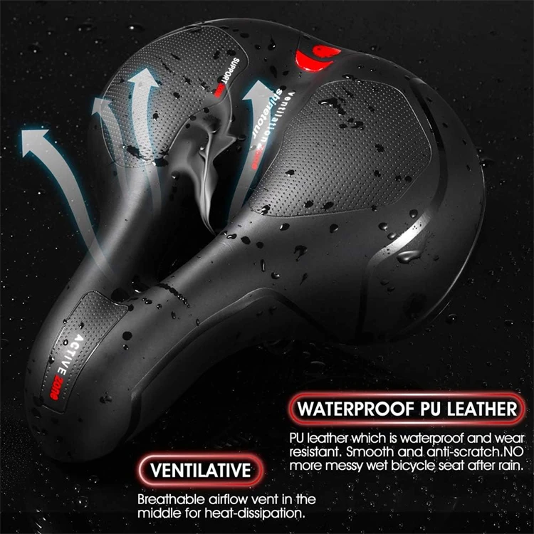 Comfortable Bike Seat Cushion PU And Polyurethane Gel Bicycle Seat Cushion