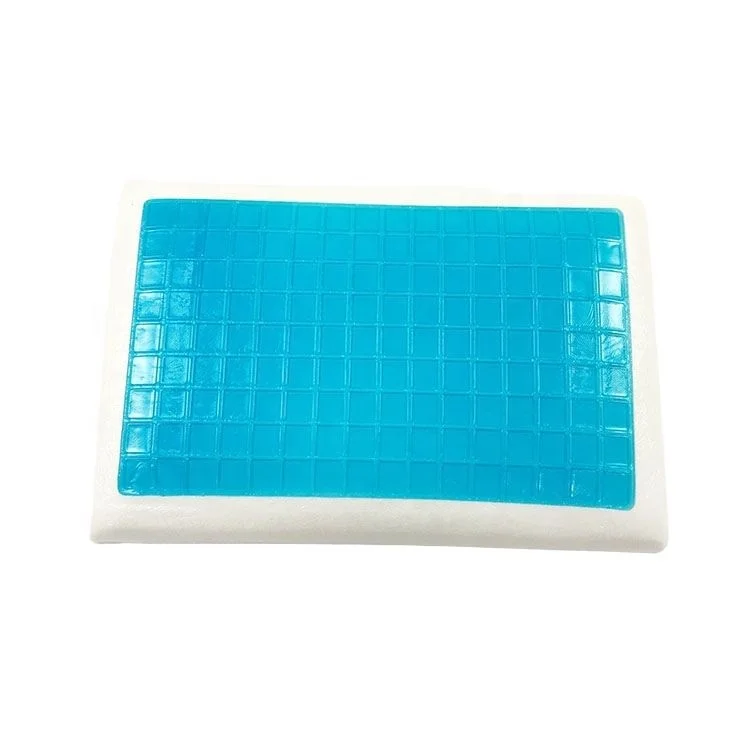 Slow Rebound Memory Foam Bed Pillow with cooling gel for neck