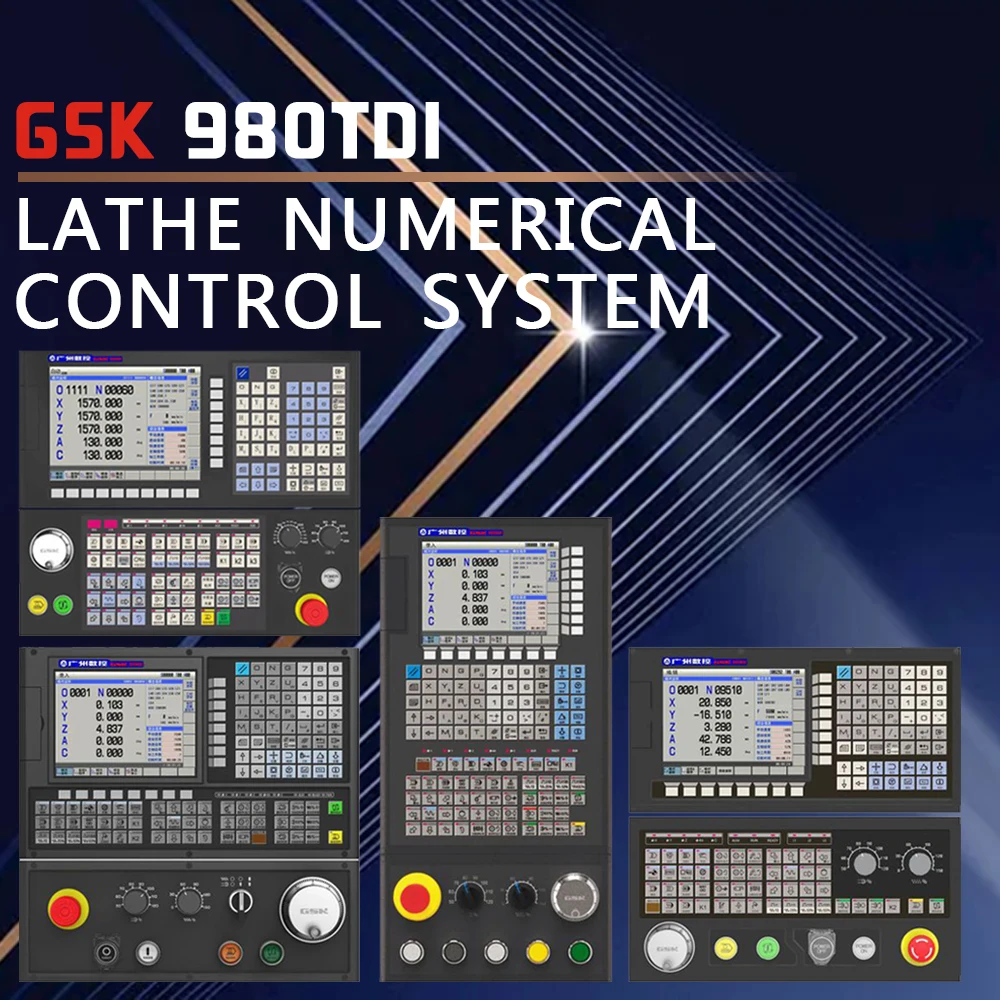 GSK 980TDi CNC controller Guangzhou CNC Double channel lathe  Numerical control system