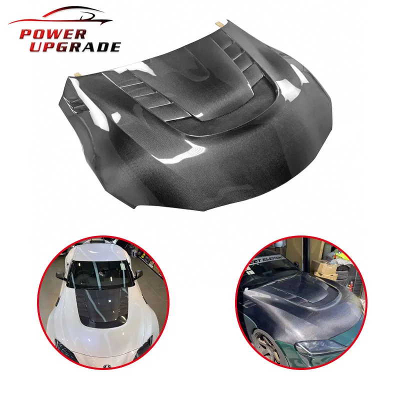 V Style Hood Carbon Fiber For Toyota Gr Supra A90 A91 Mk5 Carbon Bonnet Hood Car Accessories  Carbon Bonnet Engine Cover