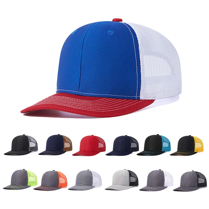 Хит продаж брендовые модные кепки gorras с логотипом на заказ 6 панелями сетчатые бейсболки для дальнобойщика спортивные