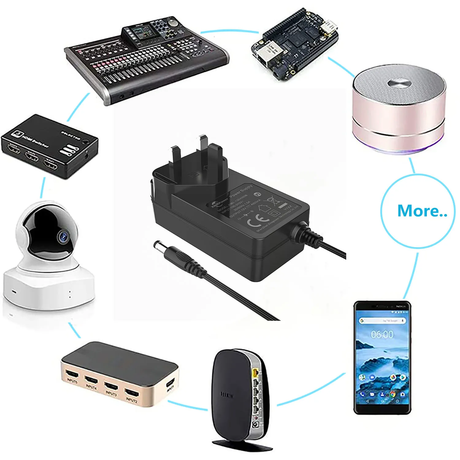 Универсальный адаптер переменного тока 36 Вт 5 в 9 12 В 15 19