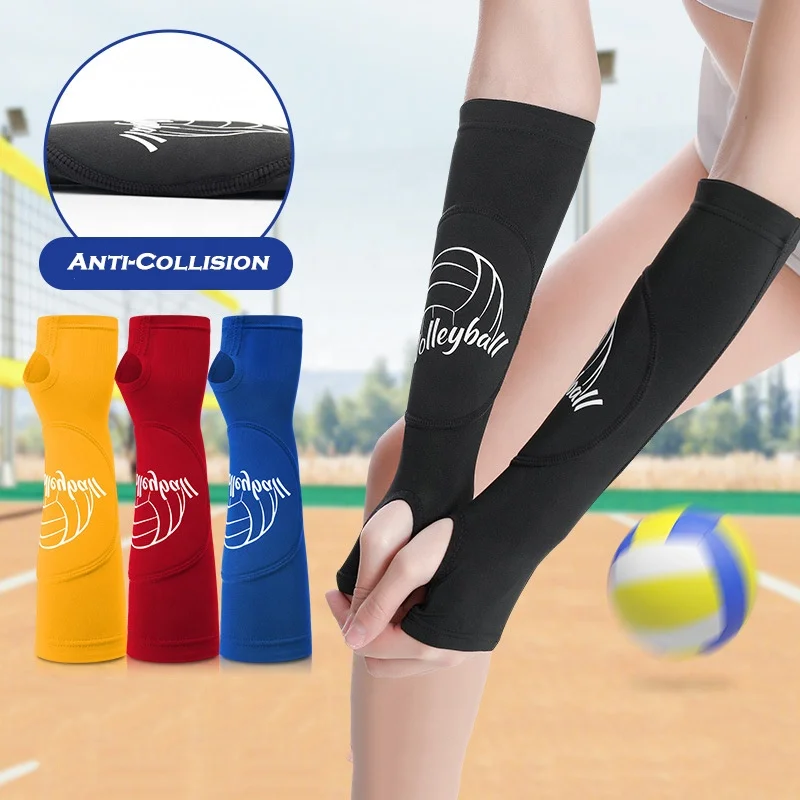1 Pair Volleyball Arm Sleeve Gloves Forearm Compression Wrist Support Brace Protector Sport Arm Guard
