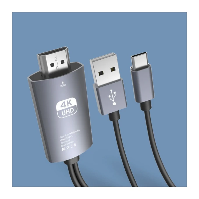 Quality assurance High Speed 4K 60Hz HDMI cables for TV, Certified USB Type C to HDMI Cable for HDTV