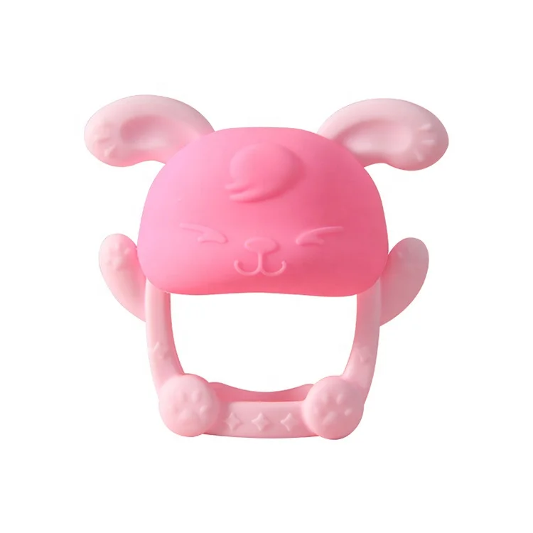 Bunny Ear Teether Wholesale Eco Friendly Food Grade Bpa Free Mimi Mushroom Baby Teether Toy