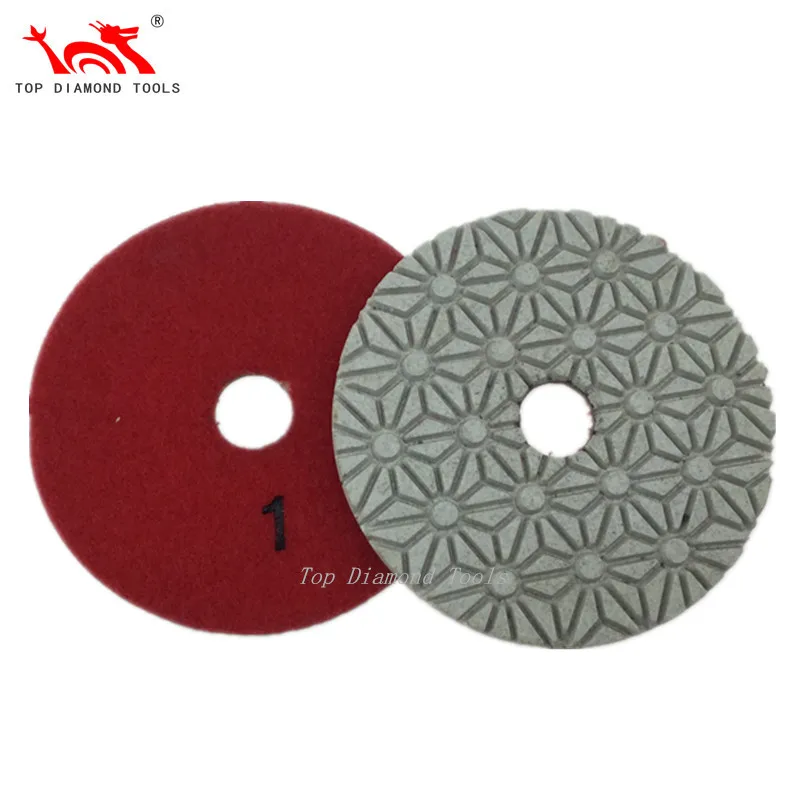 7 step diameter 4 inch diamond polishing pads for grinding granite marble concrete cement stone with good price