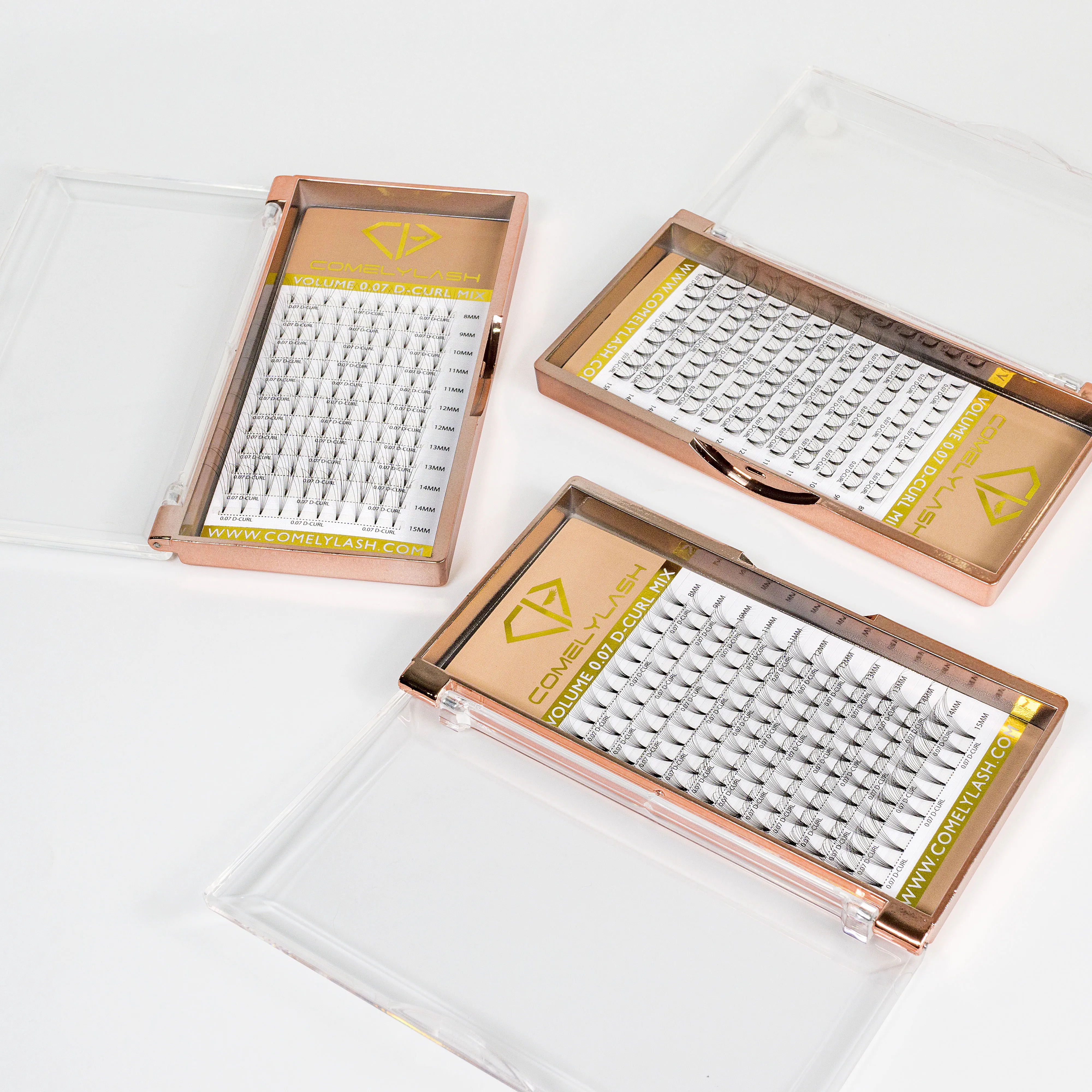 Comelylash Wholesale False Pre Made Eyelashes Extension Premade Volume Fans 25mm 5d Mink Pro Made Lash Fans Private Label Lash Cluster