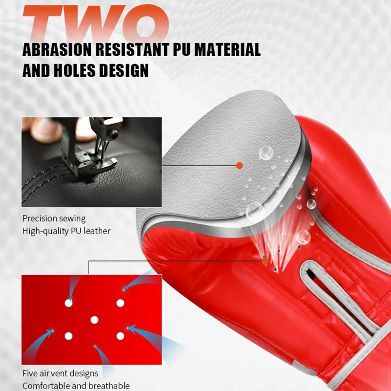 Боксерские перчатки на шнуровке 12 унций