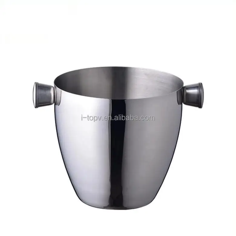 Double-Wall Stainless Steel Insulated Ice Bucket With Lid and Ice Tong Included ice trays BPA free