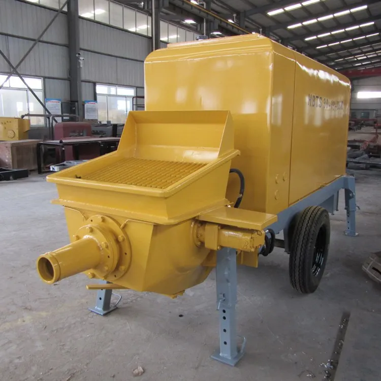 Hot 2024 Selling diesel Version Concrete Pump Small Large Aggregate Mud Fine Stone Pouring Ground Pump for Construction