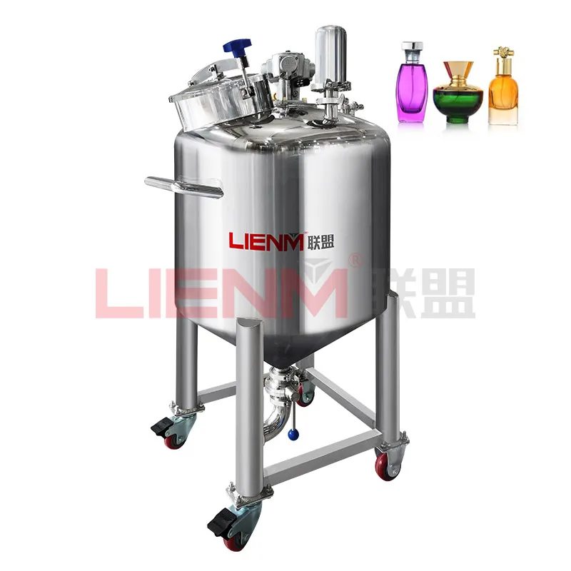 Industrial Stainless Steel Chemical Double Jacketed Mixing Tank Wax Melting and Storge Tank