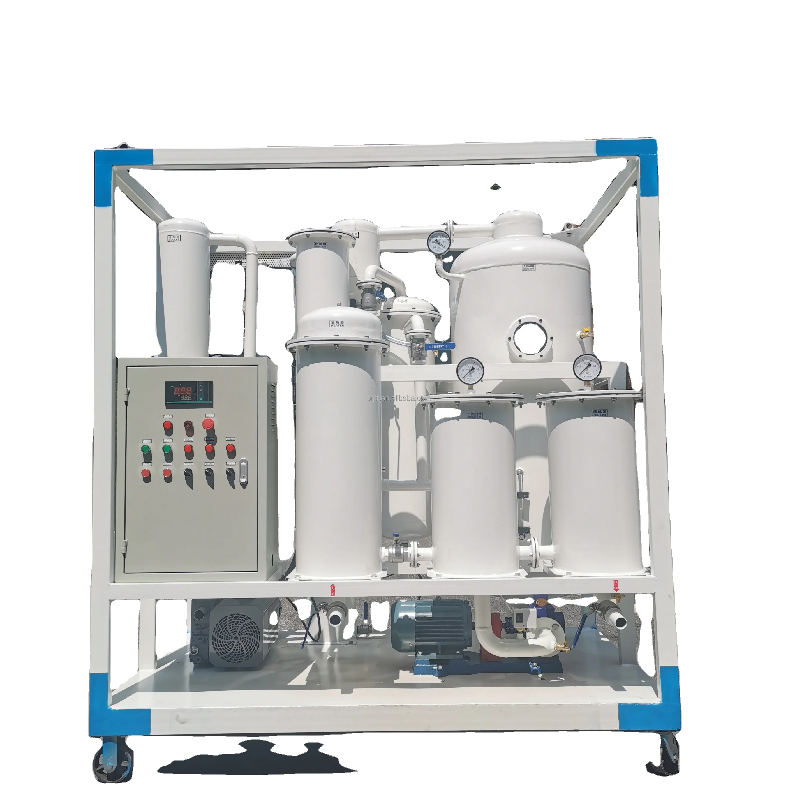 Trailer and enclosed type Turbine Oil Refinery Purifier Machine/oil filter plant
