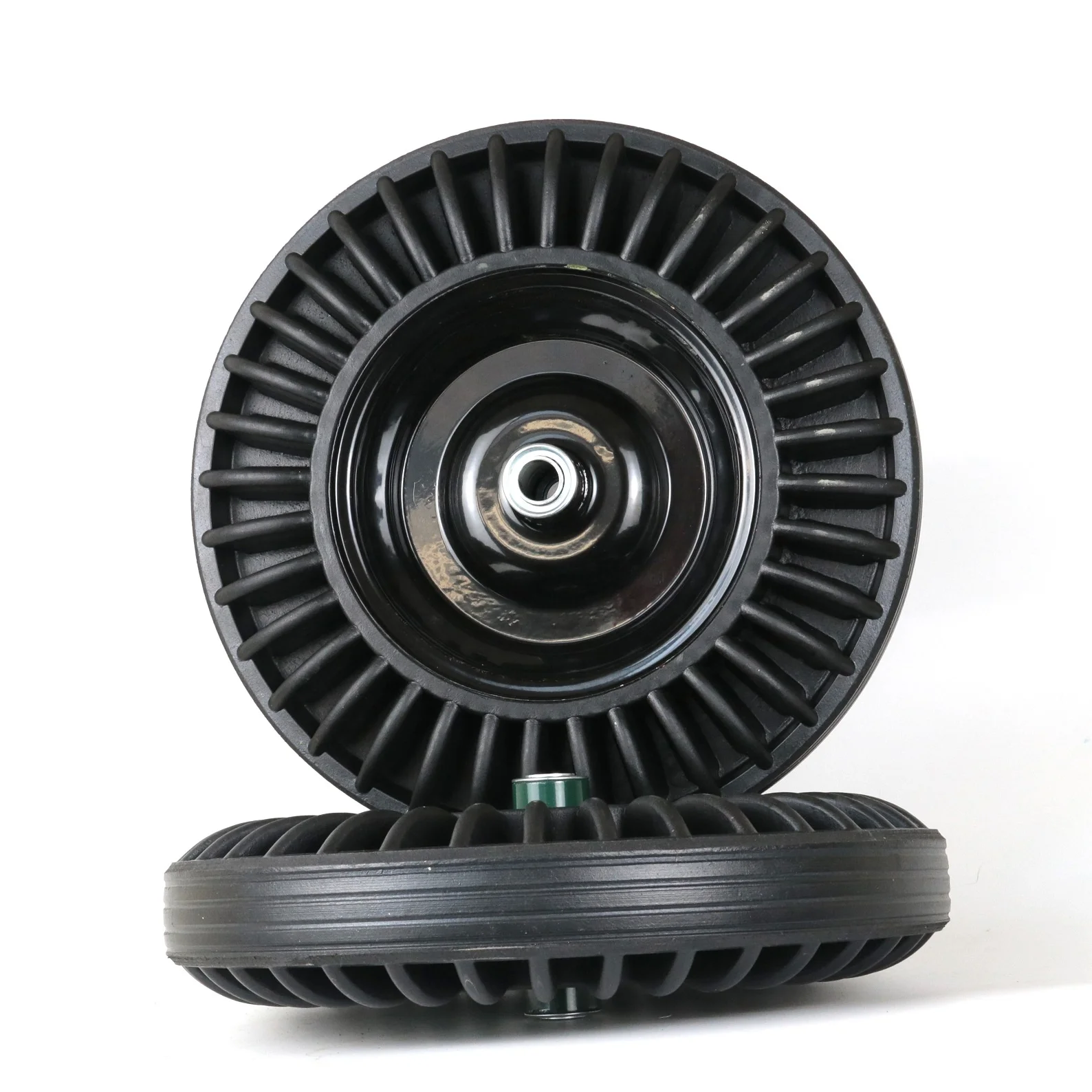 HTK1212 heavy load capacity solid rubber wheel wheelbarrow 16 inch solid truck tires 4.00-8 wheels