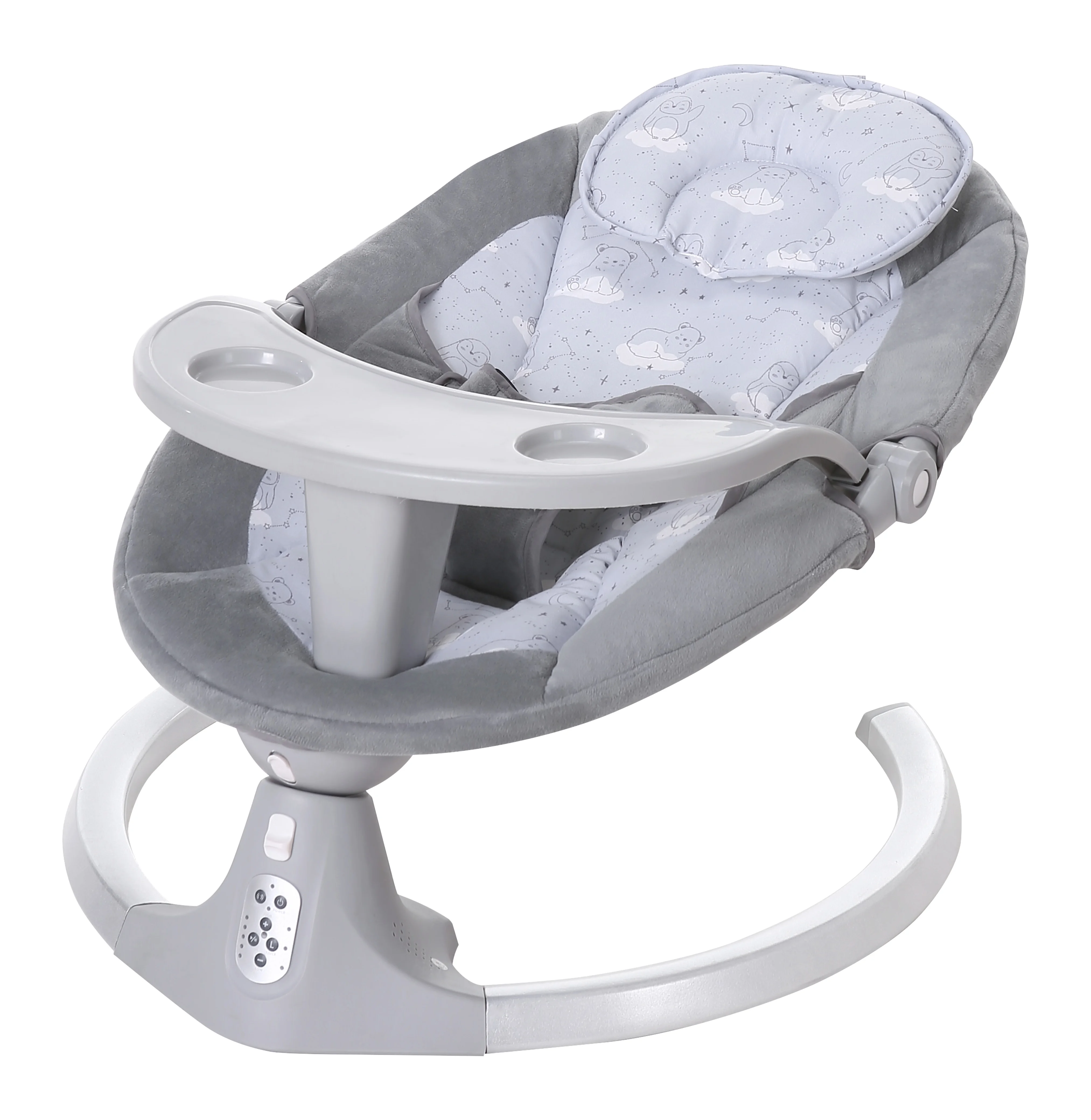 
newborn comfortable sleep electric hammock baby cradle swing bed with music 