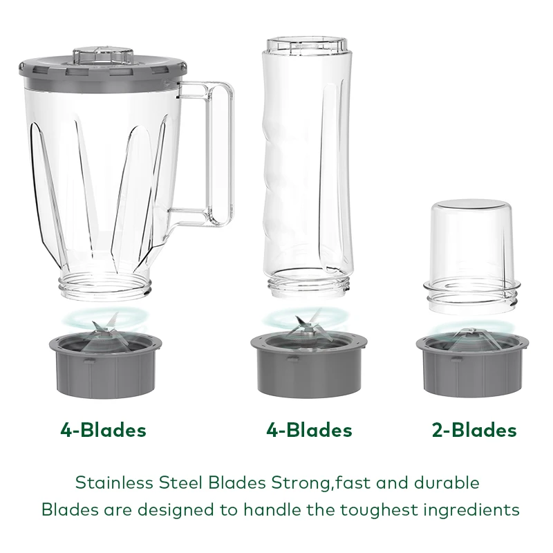 3 in 1 electric mini Personal mixeur blender smoothie juicer baby food Fresh Juice licuadora portable blenders