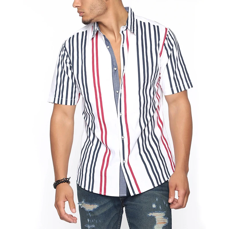 New Hawaiian Shirt 3D Digital Printing designer shirts men Retro Pattern Casual Loose dress shirts