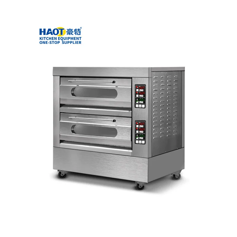 Bakery Equipment 2 Deck 2 4 Tray Industrial Commercial Bakery Bread And Cake Electric Gas Baking Oven For Sale