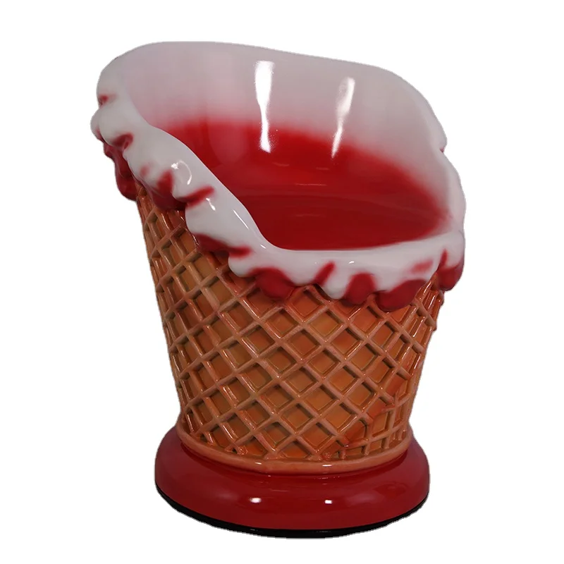 Уличная мебель на заказ, красочный водонепроницаемый стол для мороженого и стулья для декора кафе