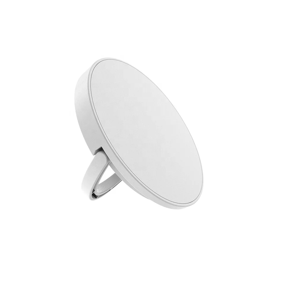 2 in 1 Portable Magnetic Fast Wireless Charger with Adjustable Ring Holder For Iphone 13/12 Series Mobile Phone Charging