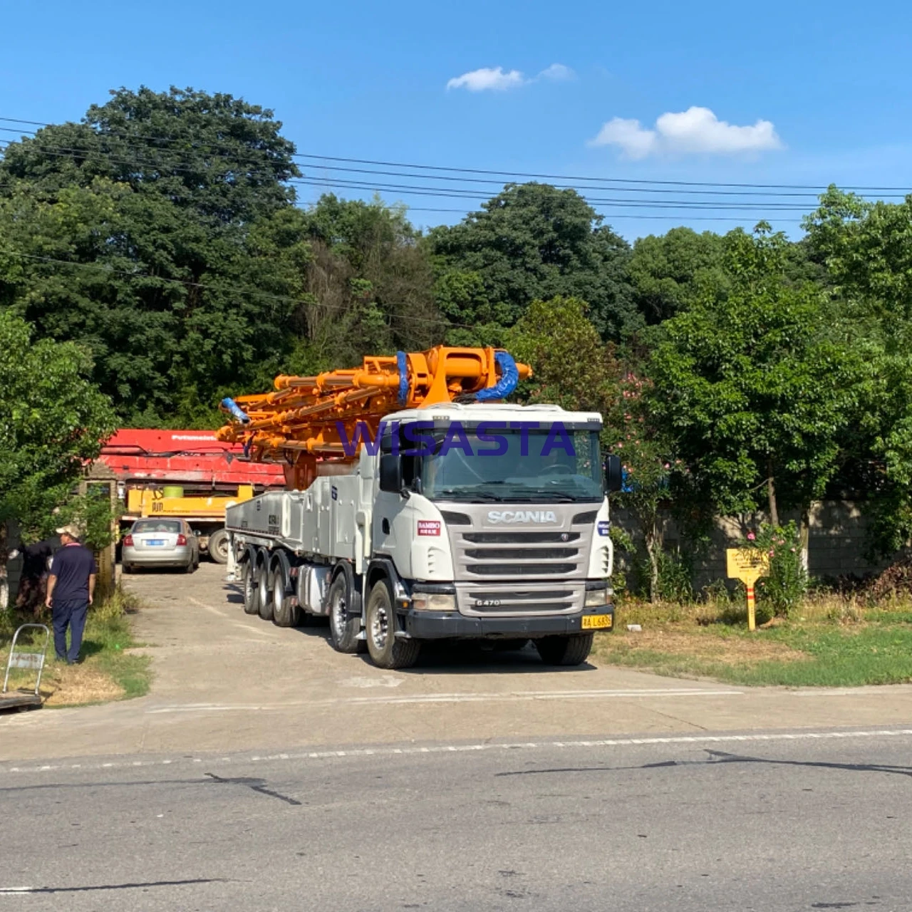 Cifa 58m 52m Used Concrete Pump Truck For Sale ZLJ5530THBK