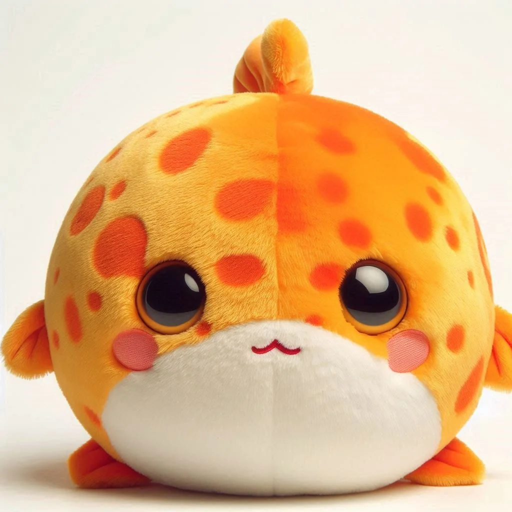 Realistic Goldfish Stuffed Animal Plush Super Soft Fish Toy for Kids