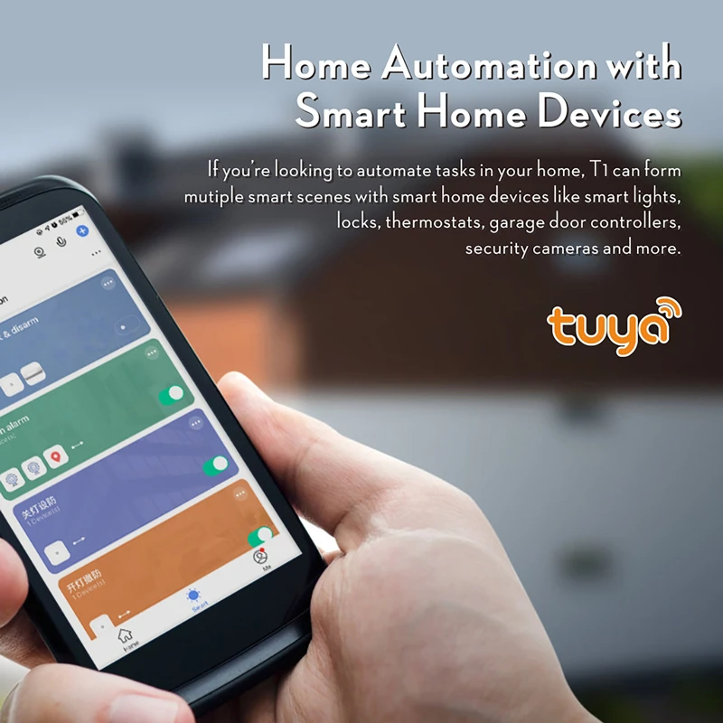 Tuya all in one DIY burglar wifi GSM alarm systems remote control mobile call wireless security system