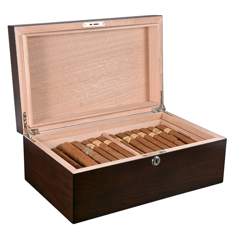 Wholesale High Quality Spanish Cedar Wood Cabinet Cigar Humidor (1600091182393)