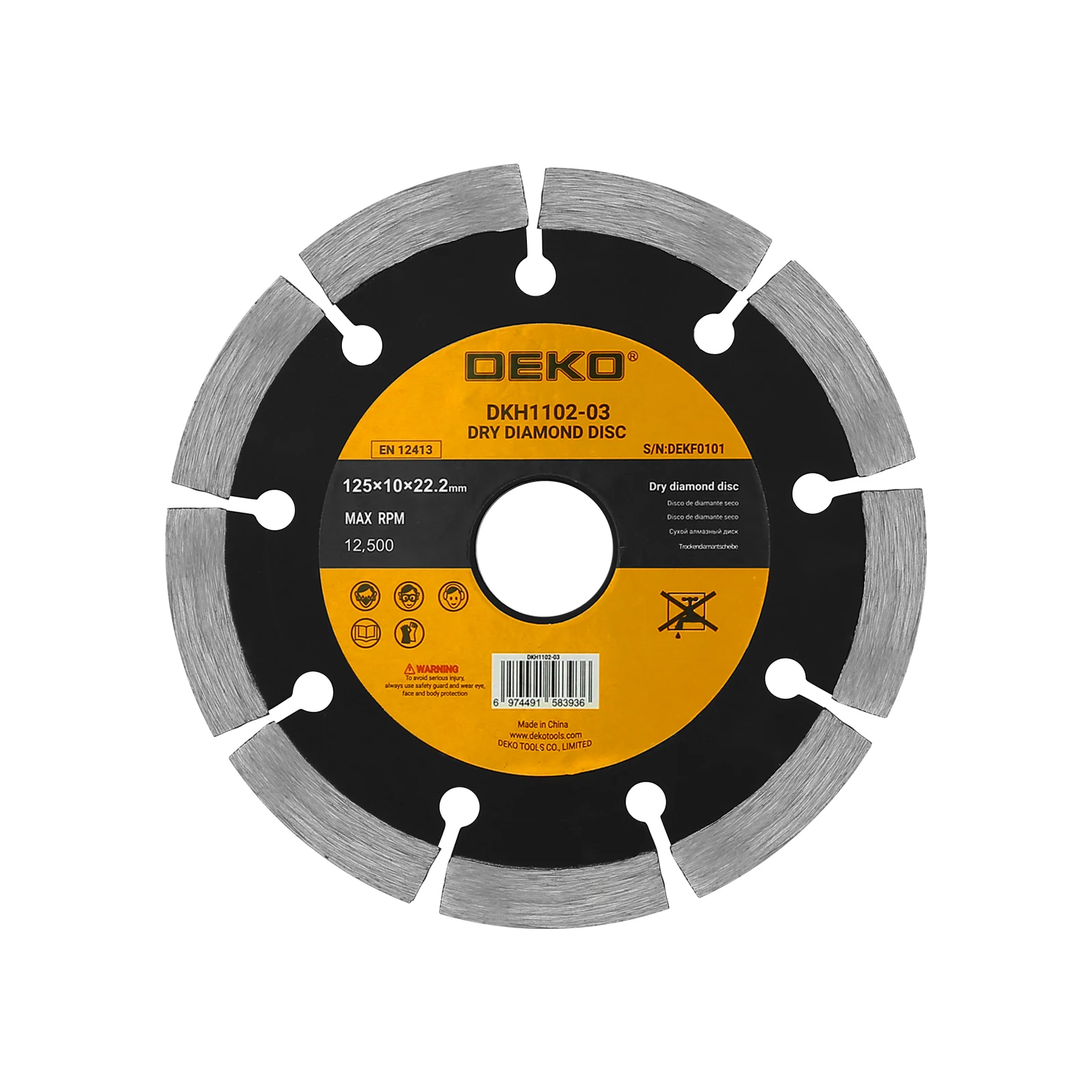 DEKO DKH1102-03 Wholesale Diamond Concrete Grinding Dry Diamond Disc Professional Handle Tool