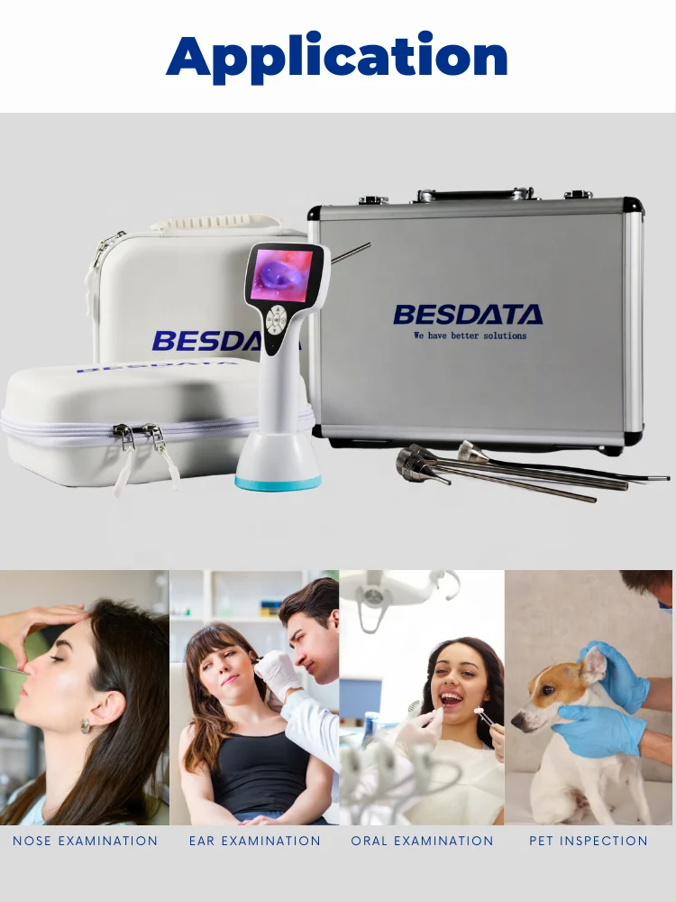 Besdata Rhinoscope Manufacturers Factory Direct Sale Otoscope Ophthalmoscope Set Medical Students Video Otosocpe