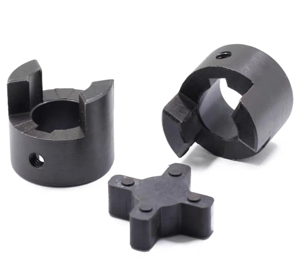 L075 Flexible 3-Piece L-Jaw Coupling Set with Nitrile Rubber Spider