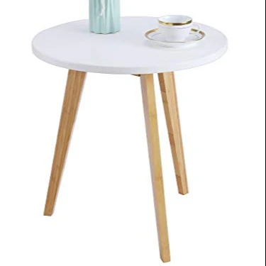 
luxury white round bamboo sofa side center coffee table modern 
