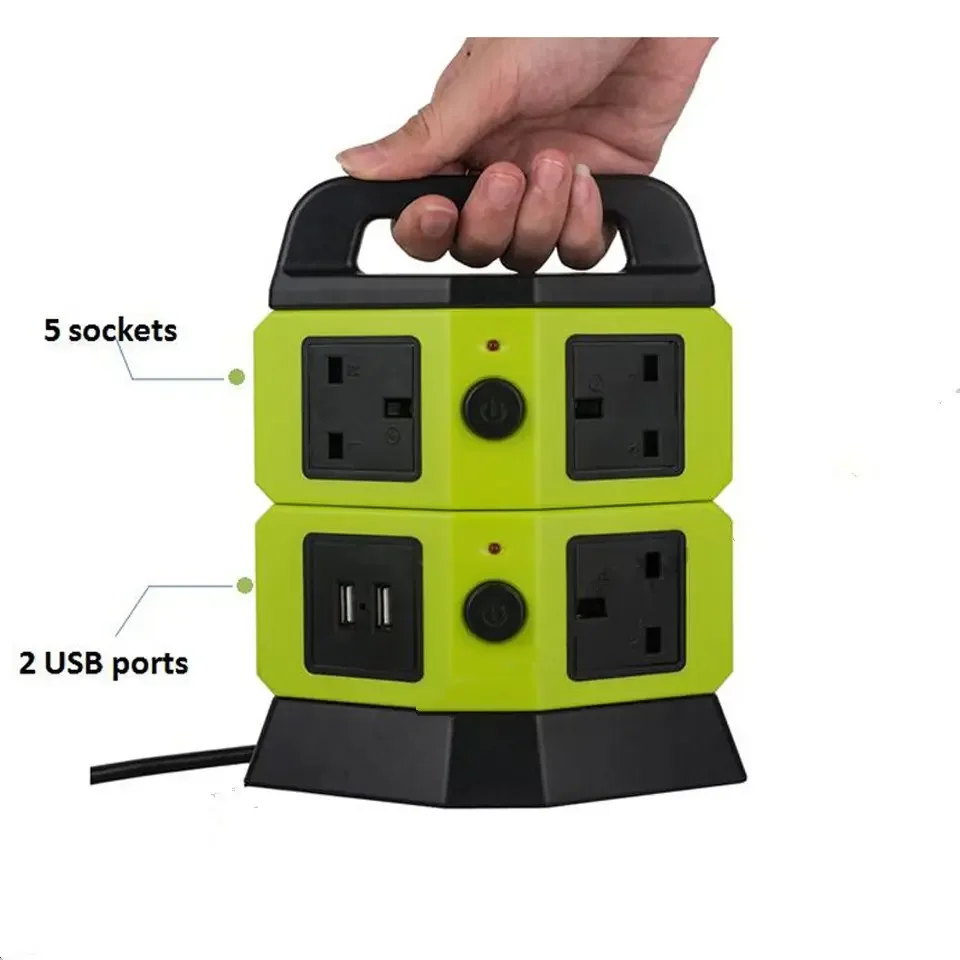 JUNWEI sells a limited number of four USB ports USB socket Plug extender ultra-thin vertical protective sockets