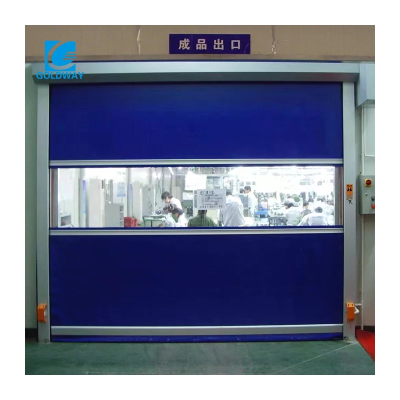 Food Factory Automatic Rapid Roller Shutter Door Pvc Fast Gate Rapid Speed PVC Plastic Fast Rolling Door