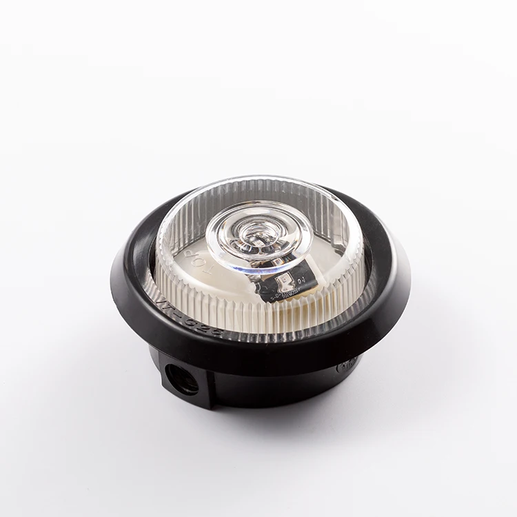 white led 2 inches round side marker and clearance lights truck trailer dot