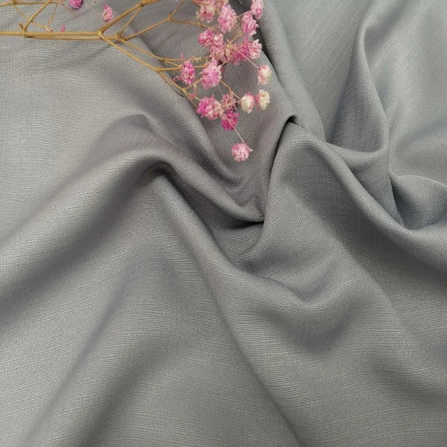 
K003 POPULAR ITEM 100% POLYESTER FABRIC LINEN LIKE CHECK DESIGN 
