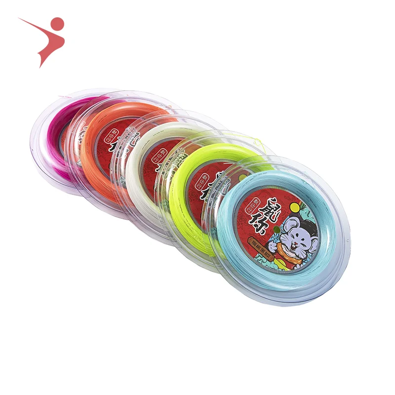 Disc type badminton racket spare string,0.7mm durable high-elastic string,200m nylon material badminton racket spare string.