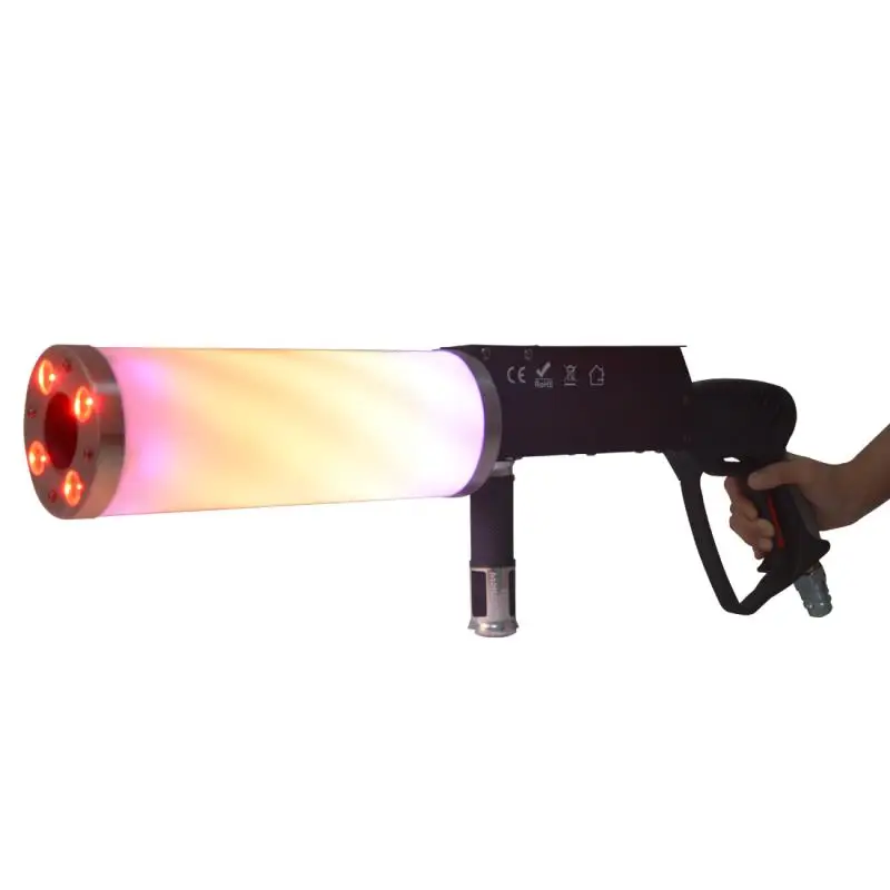 DJ LED GUN with CO2 Carbon Dioxide Special Effects DJ GUN with 3M Pipe Hose for Special Events ,dj jet machine for club party
