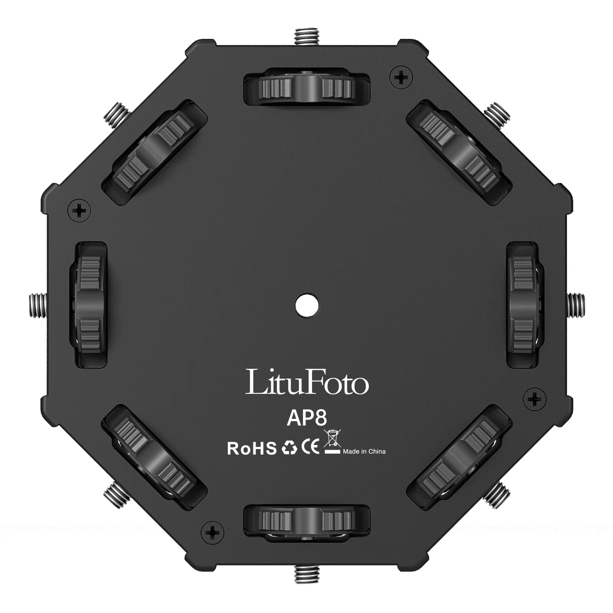 Camera Accessory Photographic Light Eight-light Connector with 1/4 Screw Mount