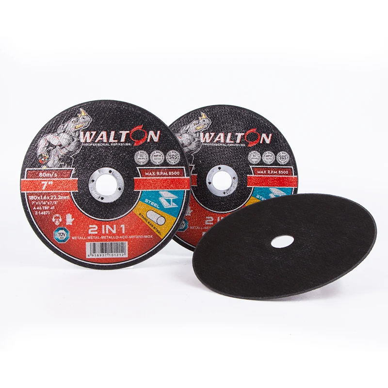 Factory price 7 inch 180x1.6x22.2mm Cutting Disc Abrasive Cutting Disc for metal and inox