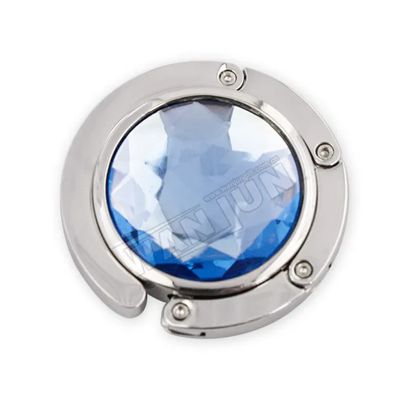 Wholesale Custom Logo New Purse Crystal Table Hook Folded Instant Bag Hanger