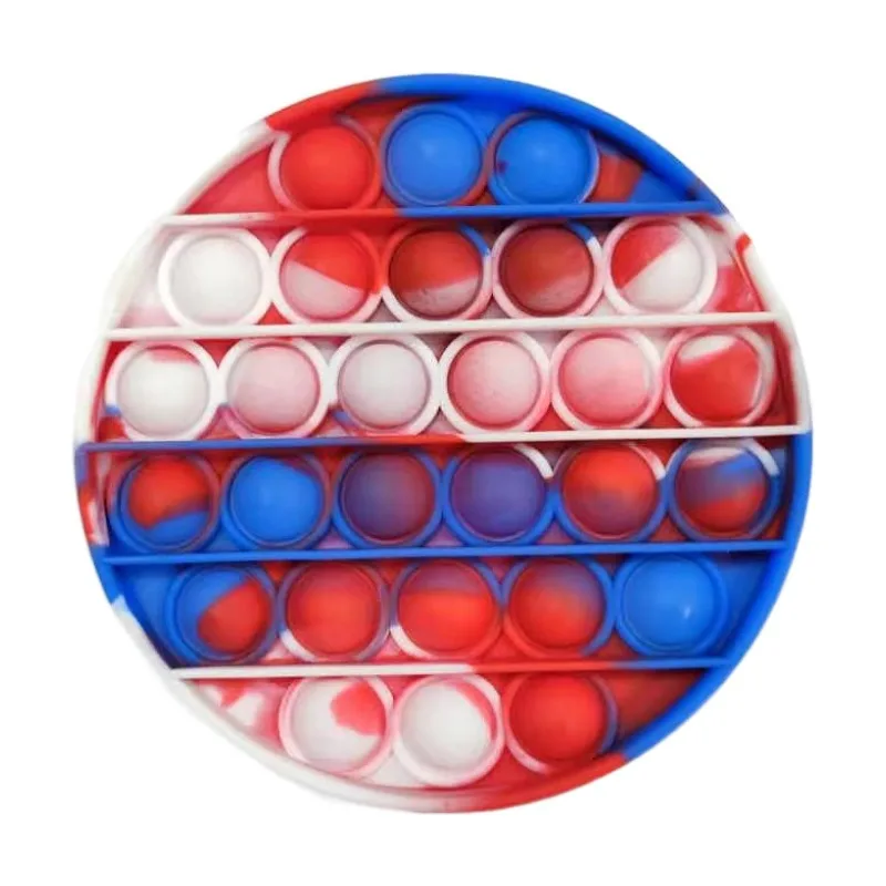 
Amazon Hot Anti Stress Relief Push Pop Fidget Toy Colorful Silicone Squeeze Fidget Toy 