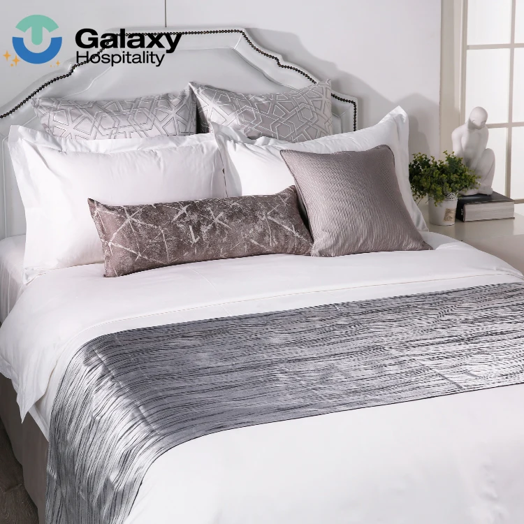 Hot Sale Hotel Bed Linen 100%  Cotton Bed Sheet Bedding Set with Duvet Cover