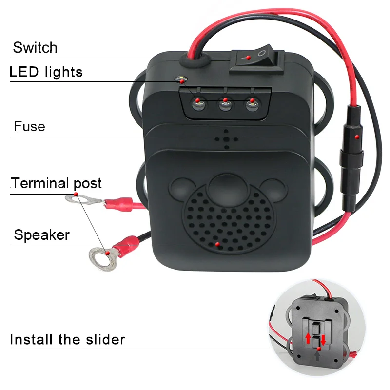 Mouse Repeller for Car Sound Wave and Vibration to Drive Mouse Rats Mice Away Mole Marten Repellent