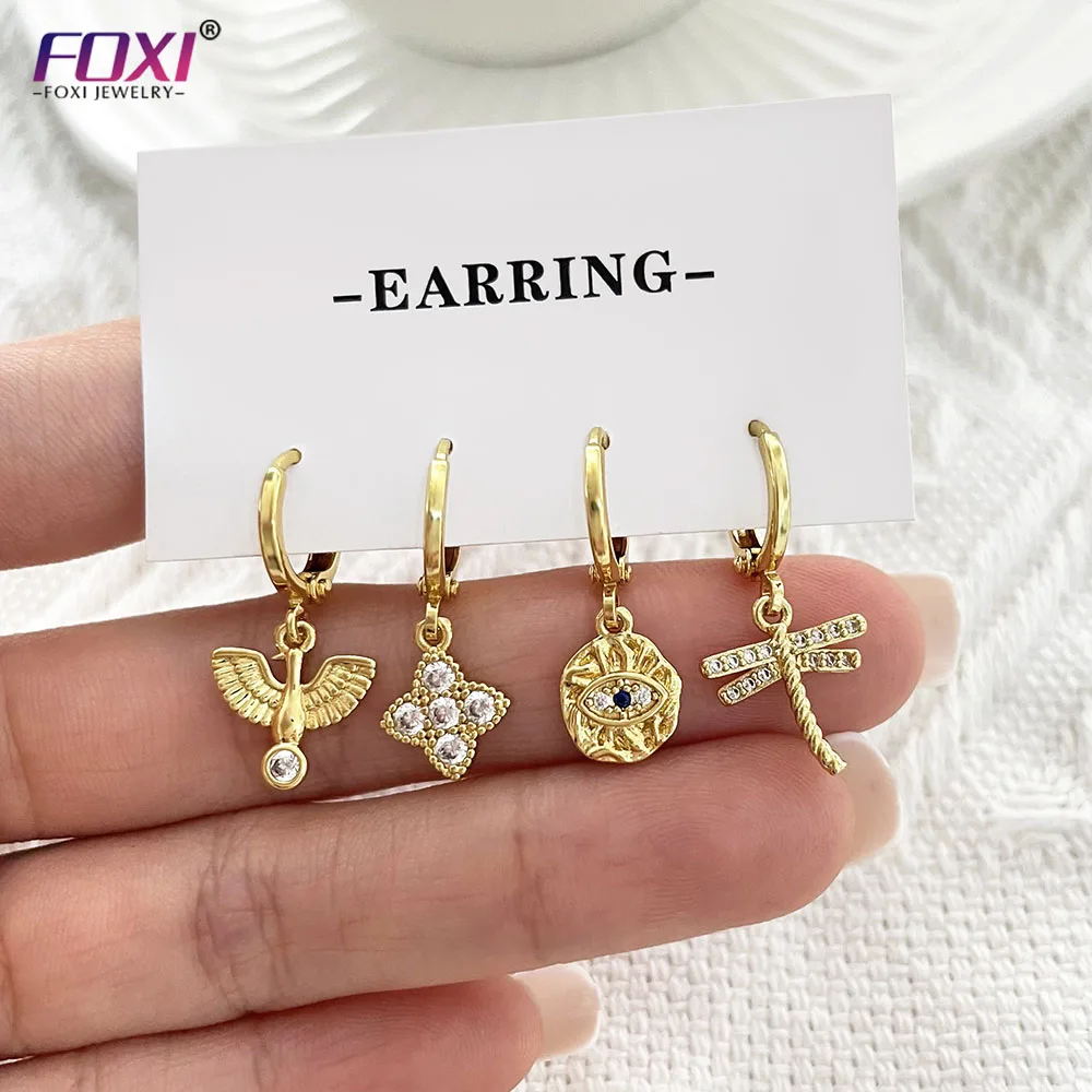 MAF030 New Arrival Cubic Zirconia Earrings 925 Sterling Silver Sparkle Drop earring for women