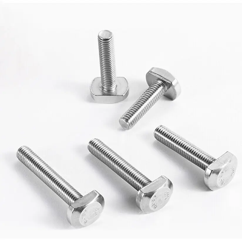 TOBO High Strength DIN186 T Bolt Stainless Steel Inconel Hex Nut Bolt HASTELLOY STEEL T-Head Bolts Plain Finish Manufacturer