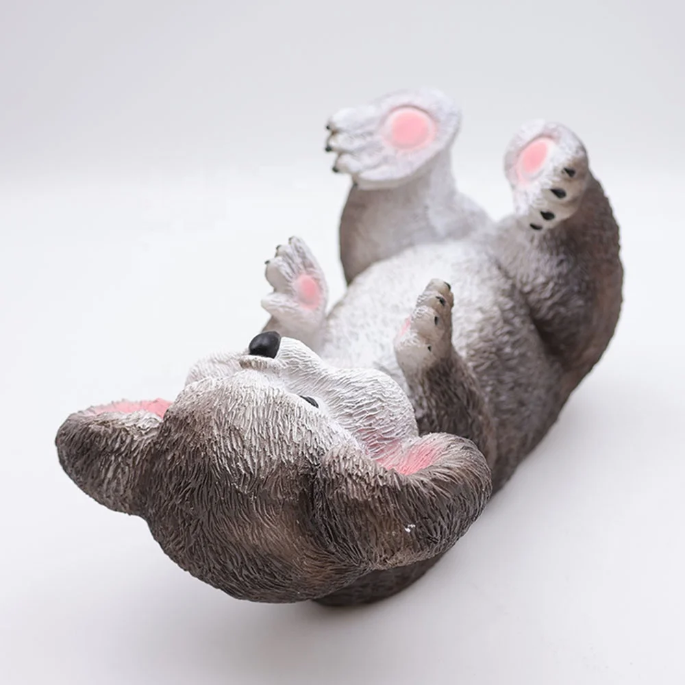 Personalized wholesale barware handmade decorative animal figurine resin single bottle rack polyresin koala wine bottle holder