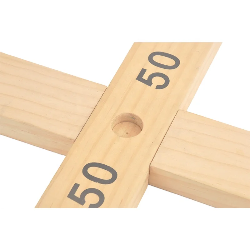 Outdoor games wooden rope 5 quoits ring toss toys set