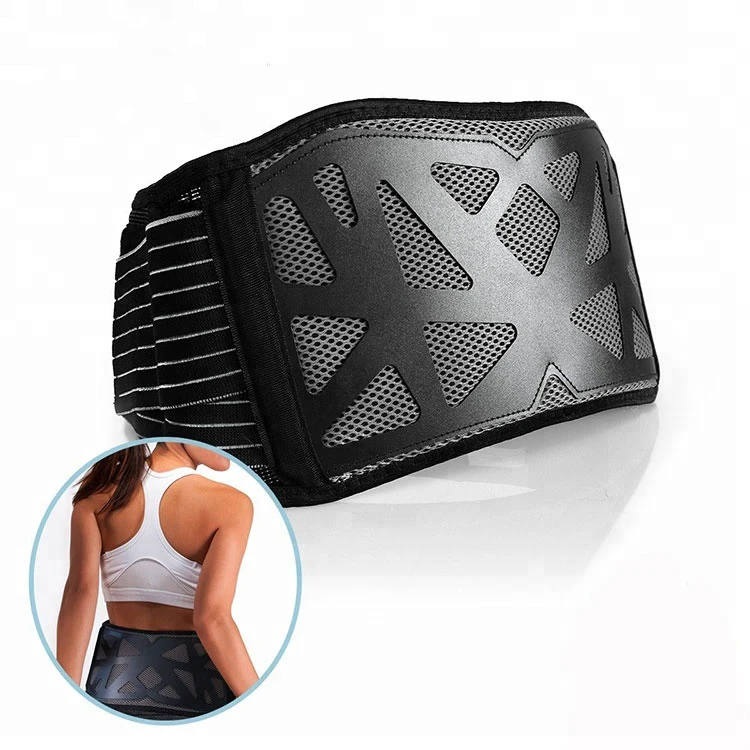 Sport Belt Compression Adjustable Pain Waist Belt Brace Back Support with Elastic Strap PU