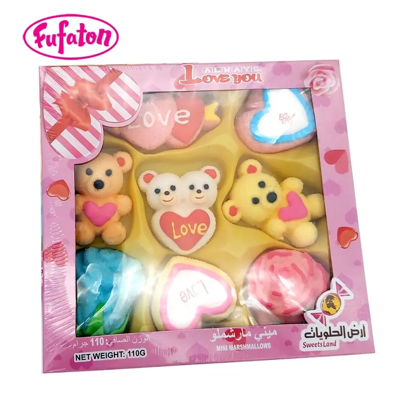 Hot Sell fruit flavored marshmallow confectionery boxes