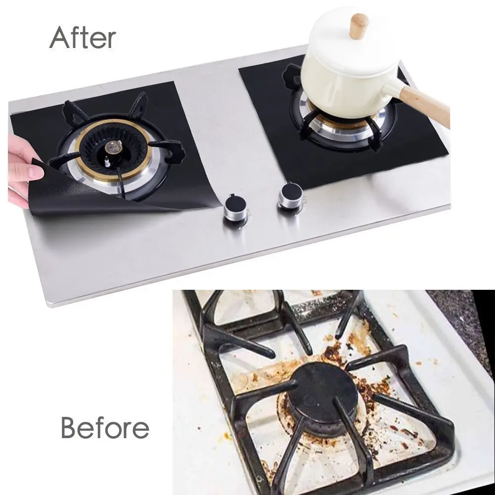 Reusable Gas Stove Protectors Non-stick Cooker Protective Cover Stovetop Burner Waterproof Cleaning Pad for Gas Stove